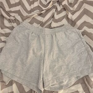 Champion Women's Light Gray Athletic Shorts